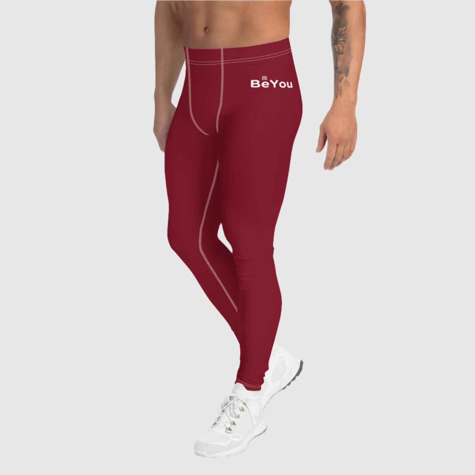 Be-Attractive Unisex Athletic Deep Red Leggings