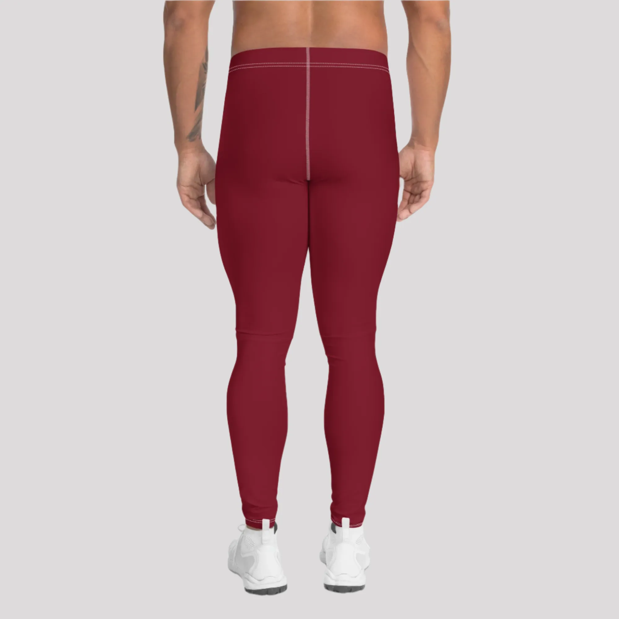 Be-Attractive Unisex Athletic Deep Red Leggings
