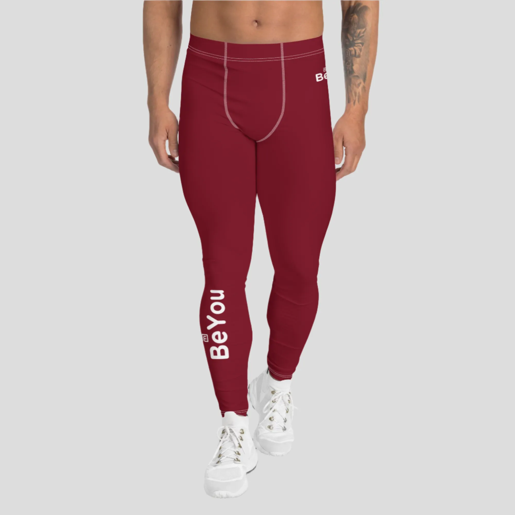 Be-Attractive Unisex Athletic Deep Red Leggings