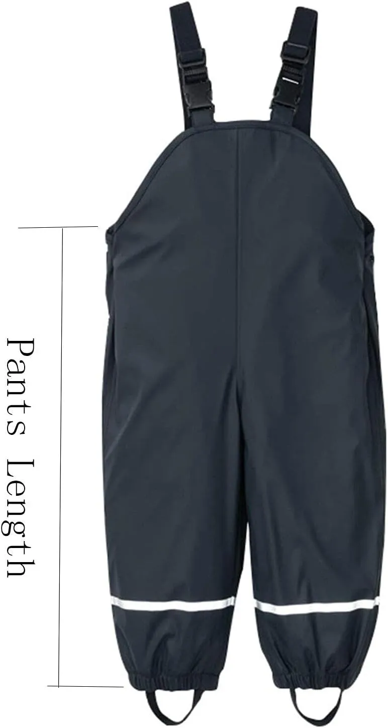 Boys Girls Waterproof Rain Pants Unisex Kids Rain Pants Children Rainwear Waterproof and Windproof
