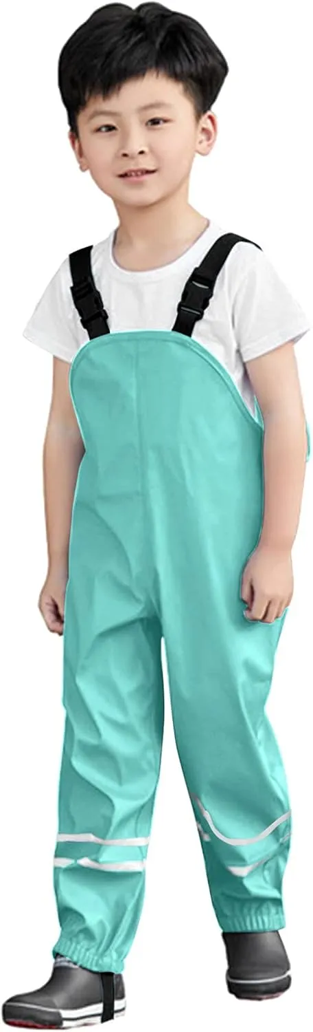 Boys Girls Waterproof Rain Pants Unisex Kids Rain Pants Children Rainwear Waterproof and Windproof