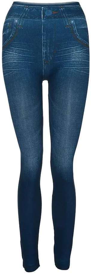 Classic Skinny Fit Curvy Denim Pants for Women Washed Stretch High Waisted Shaping Tapered Jeans Trouser with Pocket