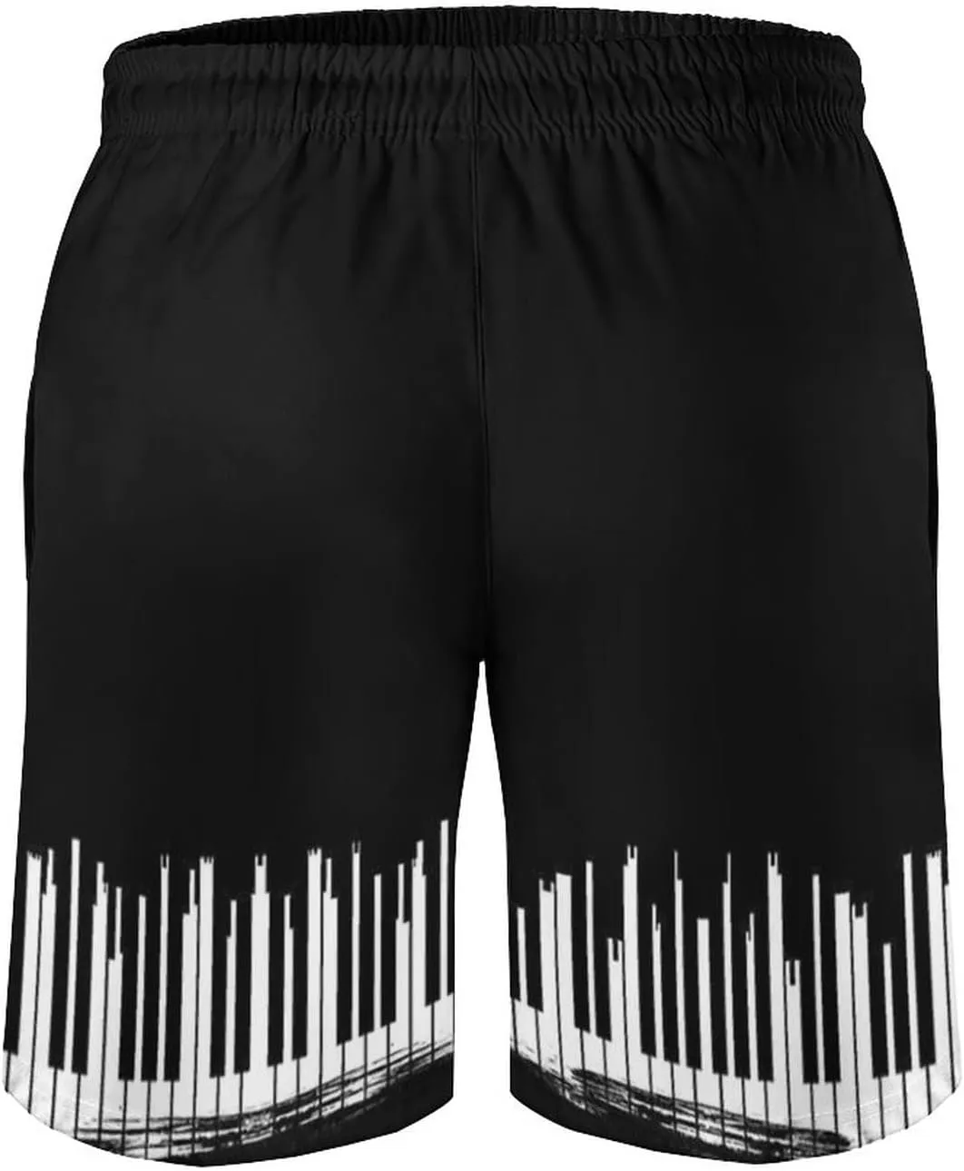 SUWBMHWE Mens Summer Fashion Leisure Seaside Beach Holiday Hot Spring 3D Digital Printing Lace Up Pocket Unlined Board