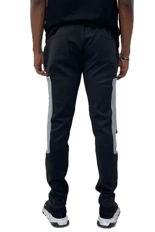 TCF Square Block Track Pants-Grey