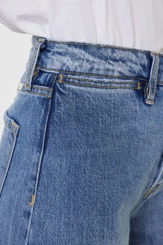 Ultra High Rise Wide Leg Jeans - Kan Can USA