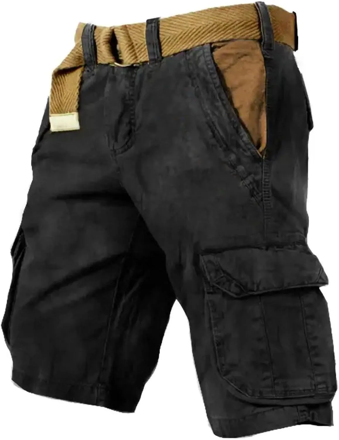 Xiaojmake Cargo Shorts for Men 2025 Casual Outdoor Tactical Shorts Distressed Washed Military Work Shorts with Multi Pockets