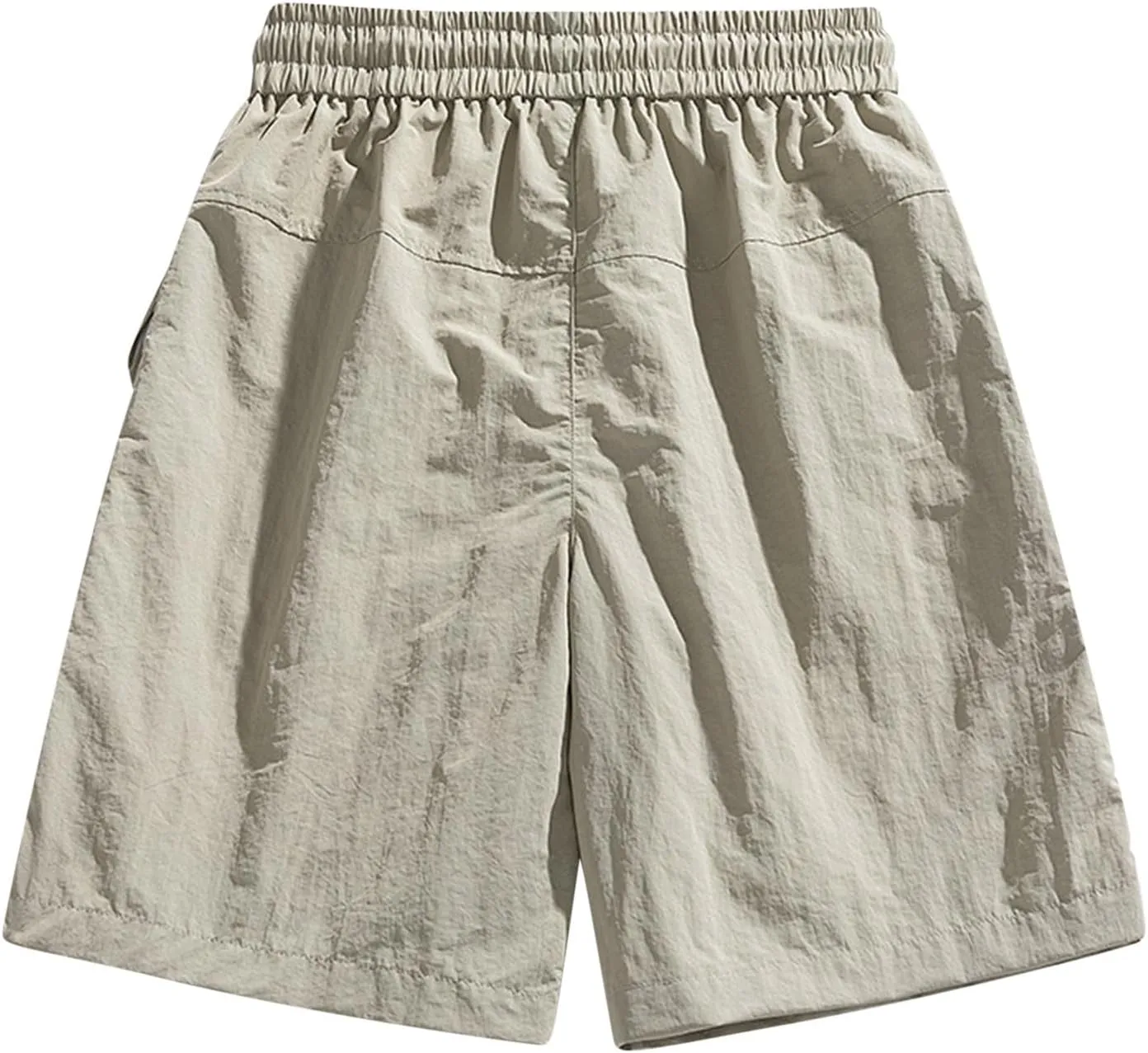 Xiaojmake Mens Big and Tall Cargo Shorts with Adjustable Drawstring Quick Dry Elastic Waist Walkshorts Summer Beach Shorts