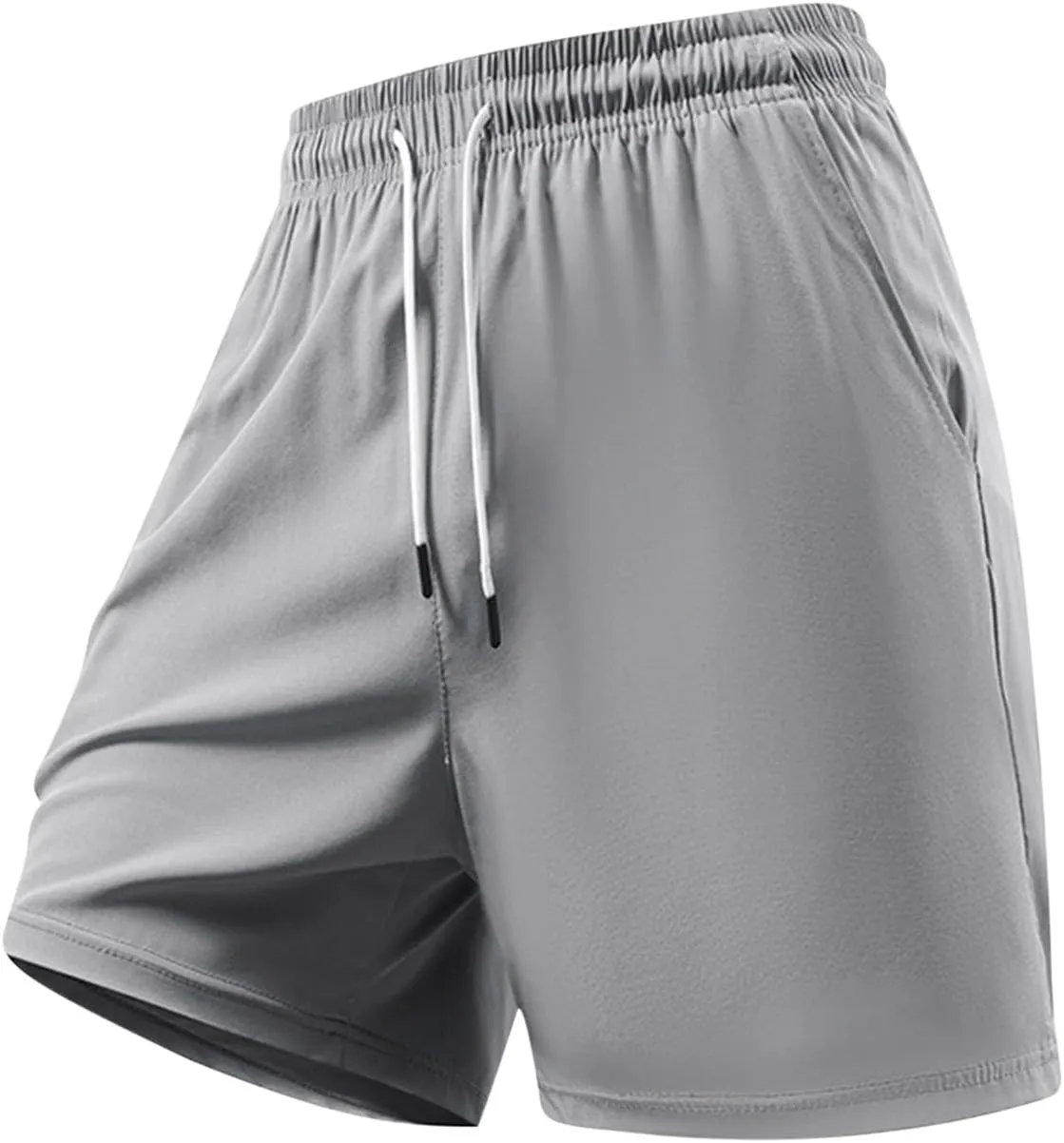 Xiaojmake Mens Quick-Dry Swim Trunks Athletic Workout Shorts 7" Casual Shorts Elastic Waist Jogger Sports Cotton Sweat Short
