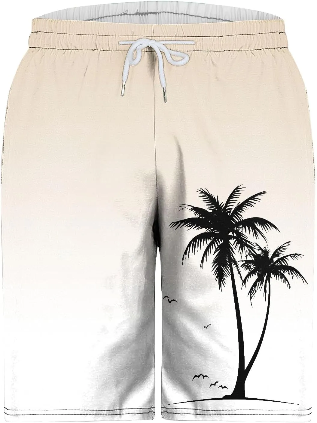 Xiaojmake Men's Swim Trunk 7 Inch Quick Dry Beach Board Short Hawaiian Tropical Swimwear Bathing Suit Swim Shorts with Pocket