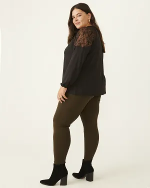 Yolanda Ponte Leggings | Olive Green